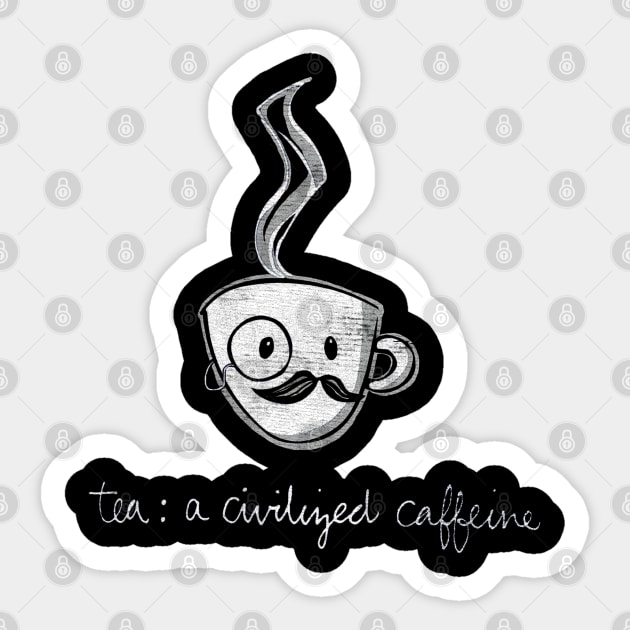 Tea caffeine Sticker by lindyss